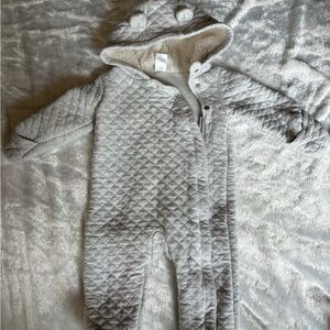 Carter's Cream Sherpa-Lined Baby One-Piece